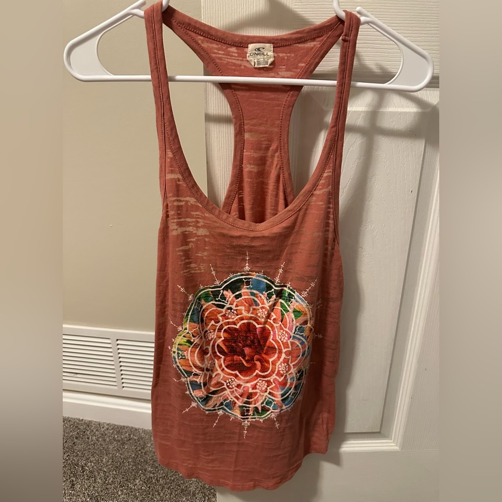 Burnt Orange O’Neill tank top. Great condition size small